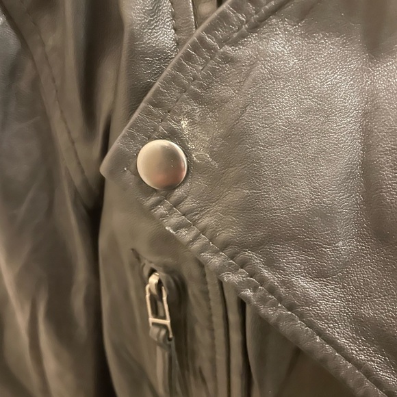 Zara Basic Leather Jacket - Picture 10 of 10